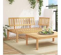 ""Automne/hiver"" Brun Canapé d'angle palette de jardin bois massif d'acacia - Hauteur：69cm DEC7968469