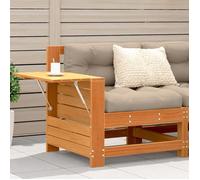 ""Automne/hiver"" Brun Canapé de jardin accoudoir avec table d'appoint bois massif pin - Hauteur:70.5cm DEC9627383