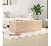 ""Automne/hiver"" Brun Table basse carrée - 100x50x35cm - bois massif de pin - Hauteur:35cm DEC7836924