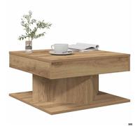 ""Automne/hiver"" Brun Table basse carrée - chêne artisanal 55x55x30cm - bois d'ingénierie - Hauteur:30cm DEC6685311