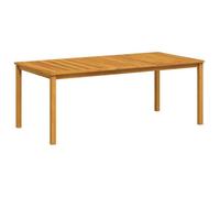 ""Automne/hiver"" Brun Table de jardin 200x100x74cm - bois d'acacia massif - Hauteur:74cm DEC3558782