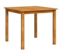 ""Automne/hiver"" Brun Table de jardin 85x85x74cm - bois d'acacia massif - Hauteur:74cm DEC3030290