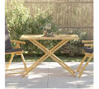 ""Automne/hiver"" Brun Table de jardin pliable 110x55x75cm bambou - Hauteur:75cm DEC6705852