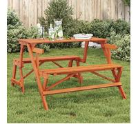 ""Automne/hiver"" Brun Table de pique-nique avec bancs sapin massif 2 en 1 convertible - Hauteur:72cm DEC2495314