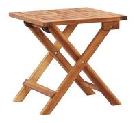""Automne/hiver"" Brun Table pliable de jardin 40x40x40cm - bois d'acacia massif - Hauteur:40cm DEC5303952