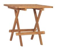 ""Automne/hiver"" Brun Table pliable de jardin 50x50x50cm - bois de teck solide - Hauteur:50cm Nove7912833