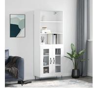 ""Automne/hiver"" Buffet Armoire haut Vaisselier - Buffet Pour Salon/Bureau - Blanc 69,5x34x180cm - bois d'ingénierie Nove7206821