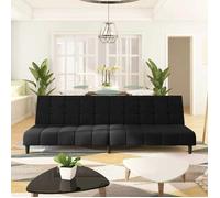 ""Automne/hiver"" Canapé-lit 2 personnes - convertible - Quotidien - 2 positions noir velours DEC7370283