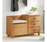 ""Automne/hiver"" Marron Banc de rangement pour l'entrée ASKIM Marron 100x39x62cm - Hauteur:62cm DEC9634841