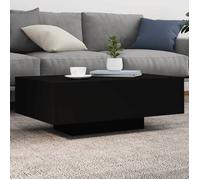 ""Automne/hiver"" Noir Table basse carrée - avec lumières LED noir 85x55x31cm - Hauteur:31cm DEC3233654
