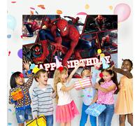 Autorisation : La photo du héros Marvel Spider-Man convient pour la décoration de bannières pour fête d'anniversaire, les décorations de fête à thème de dessin animé, les décorations parfaites, les ta