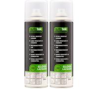 Autotek Professional Laque brillante résistante à l'essence, résistante et durable professionnelle, peinture professionnelle en aérosol pour voiture - Laque résistante à l'essence, 300 ml (Lot de 2)