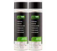 Autotek Professional Peinture en aérosol noire satinée professionnelle, 300 ml (Lot de 2)