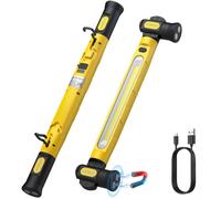 AUTOUTLET Lampe De Travail LED Rechargeable 6000 MAh Véritable 3000 LM | lampe d'atelier avec aimant crochet 360°3 modes rotation 180° pour camping, garage, atelier