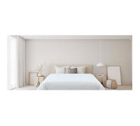 Autrefois Dessus de lit Blanc 240*260cm Farniente - Couvre lit doux et léger - Boutis uni 240*260cm - Idée cadeau fête des mères