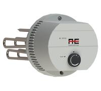 Autriche - Radiateur électrique à bride pour installation par e-mail, modèle EBH-PV, 5,8 kW, 400 V, 7 niveaux de puissance, 1 pièce, diamètre 180 mm.