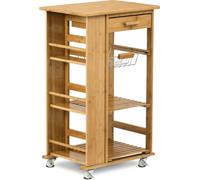 Autronic Etagère sur roulettes DR-046 - bambou