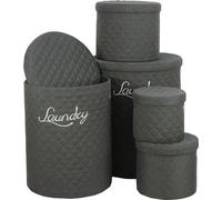 Autronic Set de 5 paniers à linge DT3007 BK