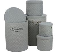 Autronic Set de 5 paniers à linge DT3007 GREY
