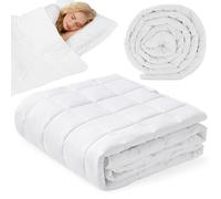 Autsel Couverture Lestée Adulte 135x200cm 7kg, Weighted Blanket, Blanc