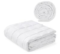 Autsel Couverture Lestée Adulte 155x220cm 7kg, Weighted Blanket, Blanc