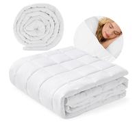 Autsel Couverture Lestée Adulte 155x220cm 7kg, Weighted Blanket, Blanc