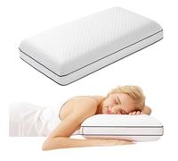 Autsel Oreiller à Mémoire de Forme Ergonomique pour Cervicales Douloureuses, 70x40x13cm, Orthopédique sur le Dos ou sur les Côtés, avec Housse Amovible