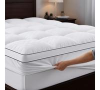 Autsel Surmatelas 140x200cm Protège Matelas en Microfibre Respirant, 1000GSM Hypoallergénique Surmatelas avec Extensible Grande Bonnet