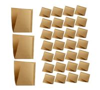 AUTSUPPL 100 pièces Papier Kraft Triangle Résistants à Huile pour Emballage de Produits Cuits Sachets Alimentaires Jetables Lot pour Sandwichs Beignets et Pâtisseries