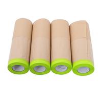 AUTSUPPL 4 Pièces Papier de Masquage Kraft 12m, Protection Sol et Meubles | Couverture Complète, Bords Nets pour Travaux DIY Maison, Rouleau Pratique en Kraft pour Projets Intérieurs