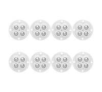 AUTSUPPL 8pcs Roulettes Pivotantes Adhésives Universelles Blanches pour Meubles, Déplacement Silencieux, Installation Facile, pour Bureaux et Chambres