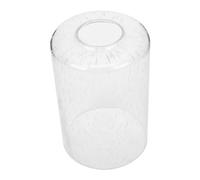 AUTSUPPL Abat-jour Cylindrique en Verre Bullé Transparent, Robuste et Stable, Accessoire Chic pour Lampe Décorative la Maison Bureau