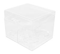 AUTSUPPL Boîte de Rangement pour Cosmétiques pour Organiser Œufs de en Acrylique Transparent 3 Compartiments, Malette Maquillage Pratique Bureau