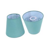 AUTSUPPL Lot de 2 Abats-jour en Tissu pour Culot E14, Accessoire Décoratif pour Lustres et Lampes de Chevet, Installation Facile