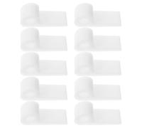 AUTSUPPL Lot de 50 Clips de Ressort de Chaise en Plastique Blanc, Connecteurs de Canapé Résistants, Design Élégant Trou Ovale pour Réparation de Meubles Hôtels et Bureaux