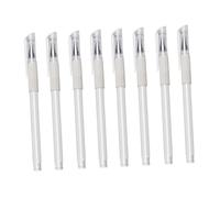AUTSUPPL Lot de 8 Stylos Marqueurs Blancs pour Tatouage Pointe Fine en Plastique, Solide et Résistants la Décoloration, Dessin sur Peau et Piercing