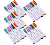 AUTSUPPL Marqueurs Effaçables à Sec Design Simple 40 Pièces pour Tableau Blanc, Stylos en Plastique Colorés pour Garçon et Filles pour Écoles et Bureaux