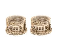 AUTSUPPL Ornement Bonsaï en Résine de Style Antique 2 Pièces pour Décor | Paysage Miniature, Décor Intérieur, Usage Sable et Mousse, Finition Vive, Réaliste et Délicate