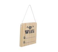 AUTSUPPL Panneau Wifi en Bois, Étiquette de Mot de Passe Wi-fi, Panneau Mural Inscriptible et Effaçable, Accès Instantané sans Fil, pour Chambre D'invités et Restaurants
