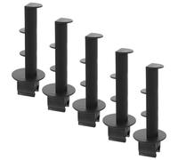 AUTSUPPL Porte-rouleau de papier toilette 5 pièces en plastique noir, étanche, pour chaise percée et fauteuil roulant, rangement gain de place, pour personnes âgées