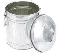 AUTSUPPL Seau à Cendre Couvercle en Fer Élégant, Poubelle Décorative Pratique Maison, Design Moderne de Seau Couvercle User-friendly