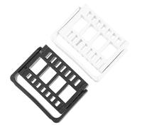 AUTSUPPL Support Organisateur de Mèches de Perceuse à Ongles 16 Trous 2 Pièces Compact Noir et Blanc pour Accessoires Nail Art Salon et Domicile
