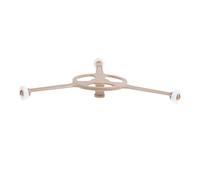 AUTSUPPL Support Rotatif Accessoire de Cuisine Pratique pour Plateau Tournant en Pvc Trépied à Bras Triple et Roulettes Assurant Cuisson Homogène pour -