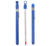 AUTSUPPL Thermomètre à vin et aliments 2 ensembles en verre et plastique avec boîtier portable surveillance précise -40 à 50 °C pour repas et fêtes en plein air