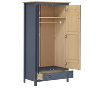 ""Autumn Mega Sale""Garde-robe - Vidaxl - Armoire penderie - grande espace - à 2 portes Hill Gris 89x50x170cm Bois de pin solide FR752