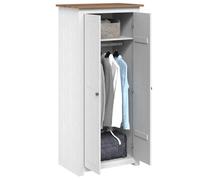 ""Autumn Mega Sale""Garde-robe - Vidaxl - Armoire penderie - grande espace - Blanc 80x50x171,5 cm Pin massif Assortiment Panama FR2496