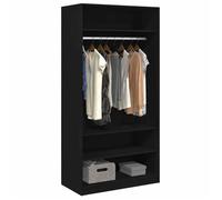 ""Autumn Mega Sale""Garde-robe - Vidaxl - Armoire penderie - grande espace - Noir 100x50x200 cm Bois d'ingénierie FR58511807056