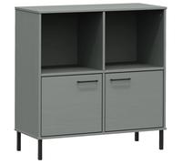 ""Autumn sale""Bibliothèque contemporaine design VIDAXL - étagère à domicile avec pieds en métal Gris 90x35x90,5cm Bois OSLO HOME2386