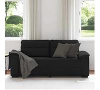 ""Autumn sale""élégant Canapé à 2 places - avec accoudoirs - 100 % polyester - noir 140 cm tissu Home838247