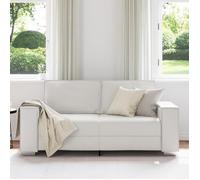 ""Autumn sale""élégant Canapé loveseat Canapé d'angle/Sofa - avec accoudoirs - blanc 140 cm en simili cuir Home311684